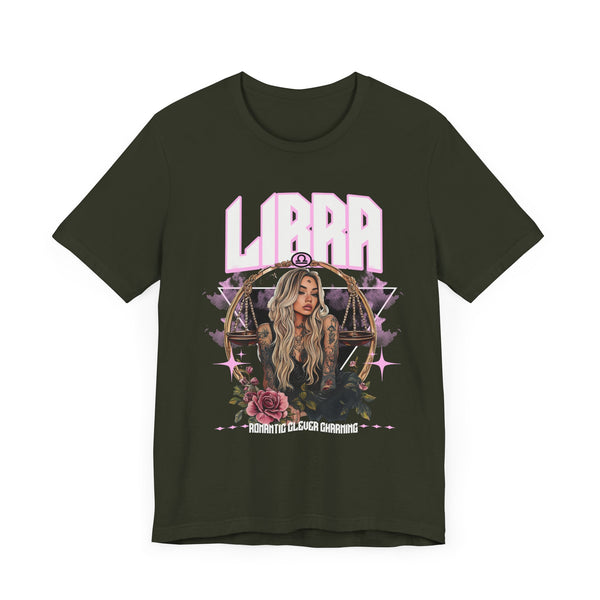 Libra Zodiac Graphic Tee, Astrology Shirt, Libra Gift, Unisex Zodiac Top, Horoscope Apparel, Astrology Merchandise