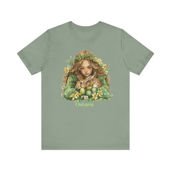 Ostara Spring Celebration Tee, Nature Lover's T-Shirt, Easter Gift, Animal Lover's Apparel, Women's Earth Day Top, Boho Style Shirt