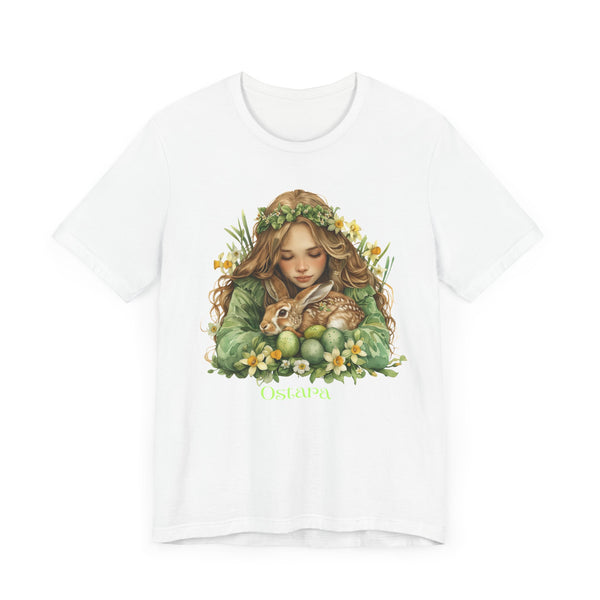 Ostara Spring Celebration Tee, Nature Lover's T-Shirt, Easter Gift, Animal Lover's Apparel, Women's Earth Day Top, Boho Style Shirt