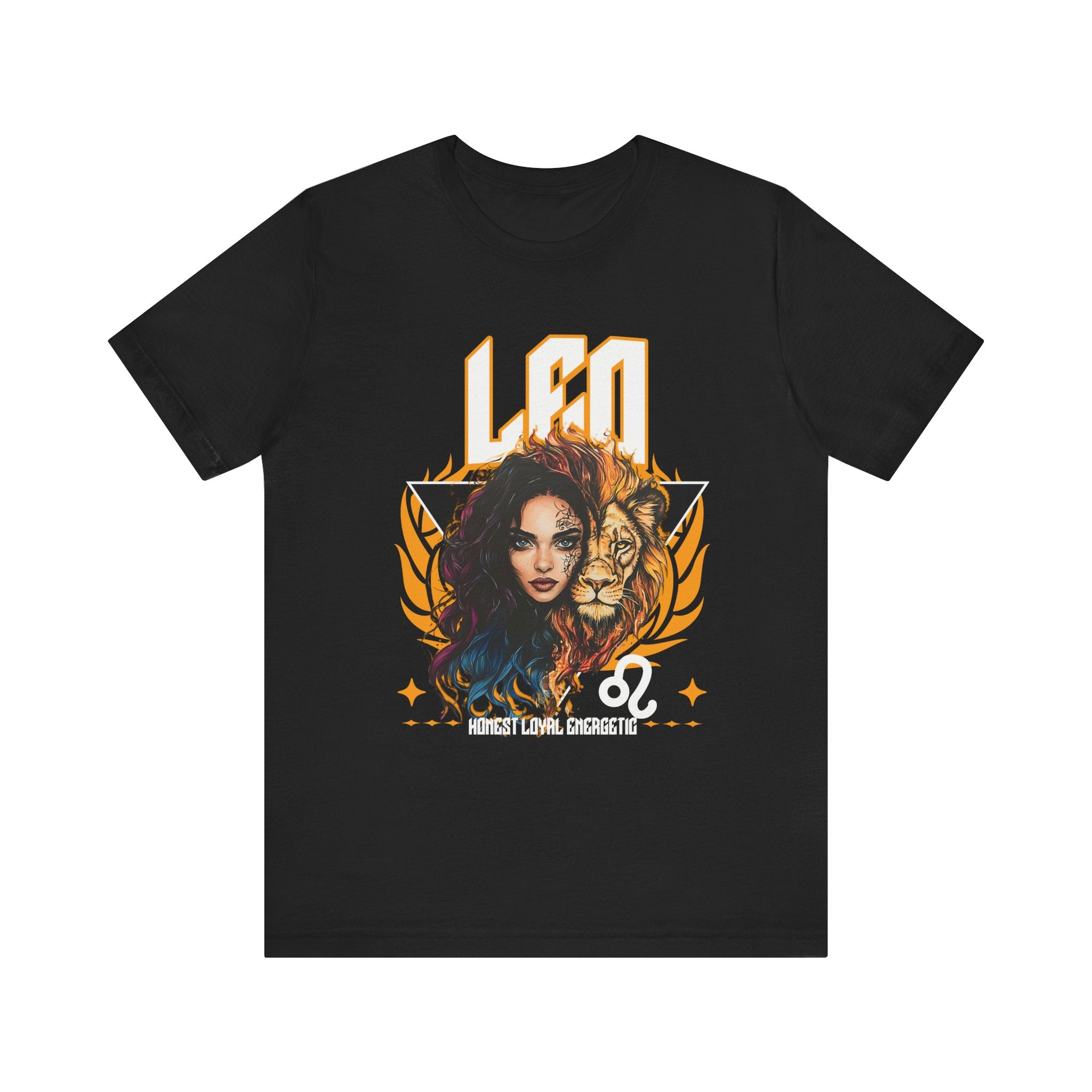 Leo Zodiac Graphic Tee, Unisex Astrology T-Shirt, Cosmic Lion Shirt, Birthday Gift Apparel, Summer Graphic Top